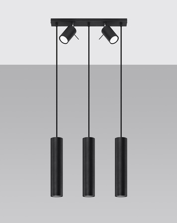 Lampa wisząca RING 3 czarny